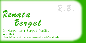 renata bergel business card